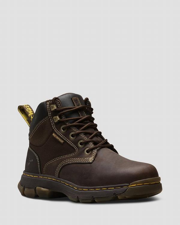 Dr Martens Pánské Pracovní Boty Holford Tmavě Hnědé, CZ-107423